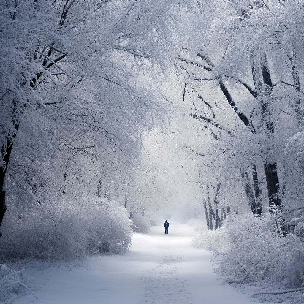 Фото Сонник белый снег идти по снегу